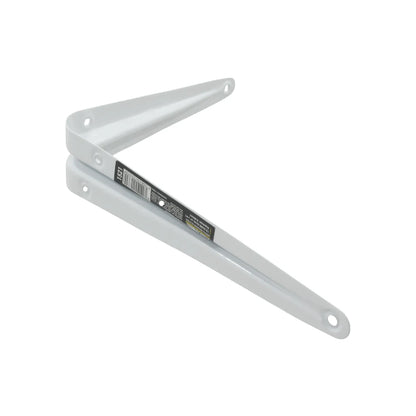 Ménsula blanca Adir 1521 para estante 15x20cm (6x8") con perforaciones para tornillos