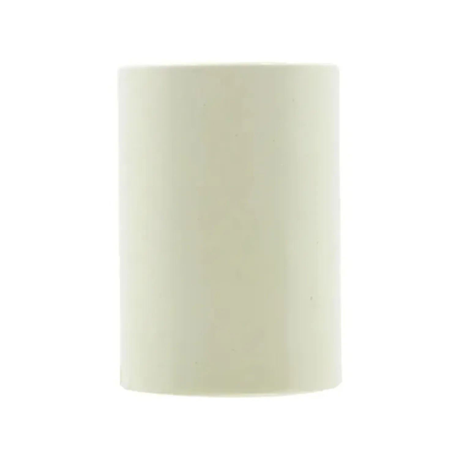 Cople de PVC color hueso para unión de tubería hidráulica lisa