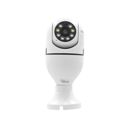 Cámara de seguridad WIFI 360° Adir 12839 blanca con LEDs de visión nocturna para vigilancia del hogar.