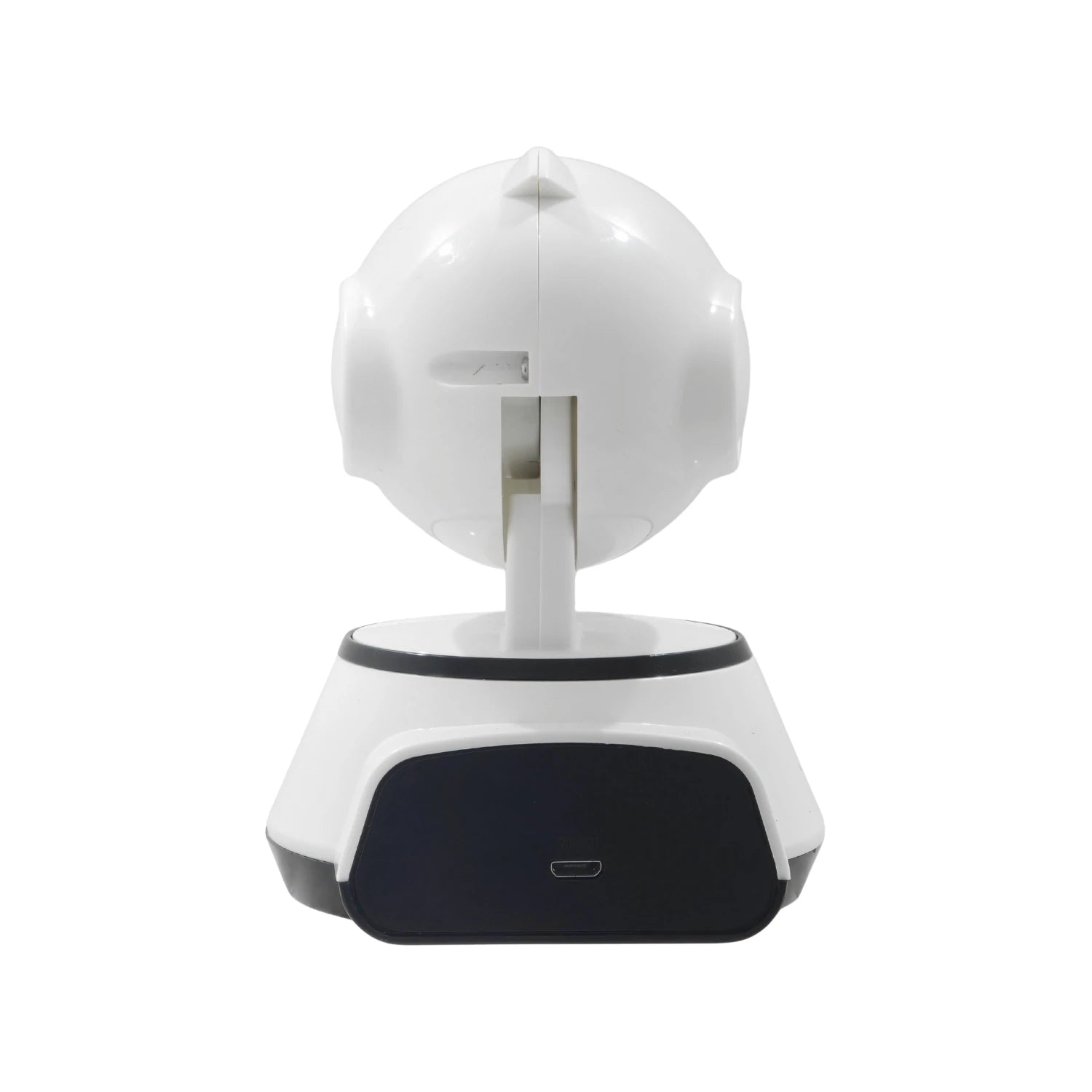Cámara de seguridad Adir blanca y negra, WiFi, con base giratoria y puerto micro USB para vigilancia interior