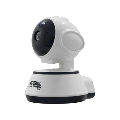 Cámara de seguridad IP Adir Premium 15980, blanca y negra, para vigilancia interior.
