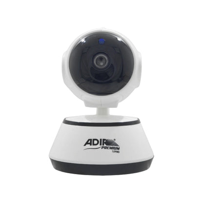 Cámara de seguridad Adir 15980 blanca y negra, ideal para monitoreo de hogar inteligente y vigilancia discreta