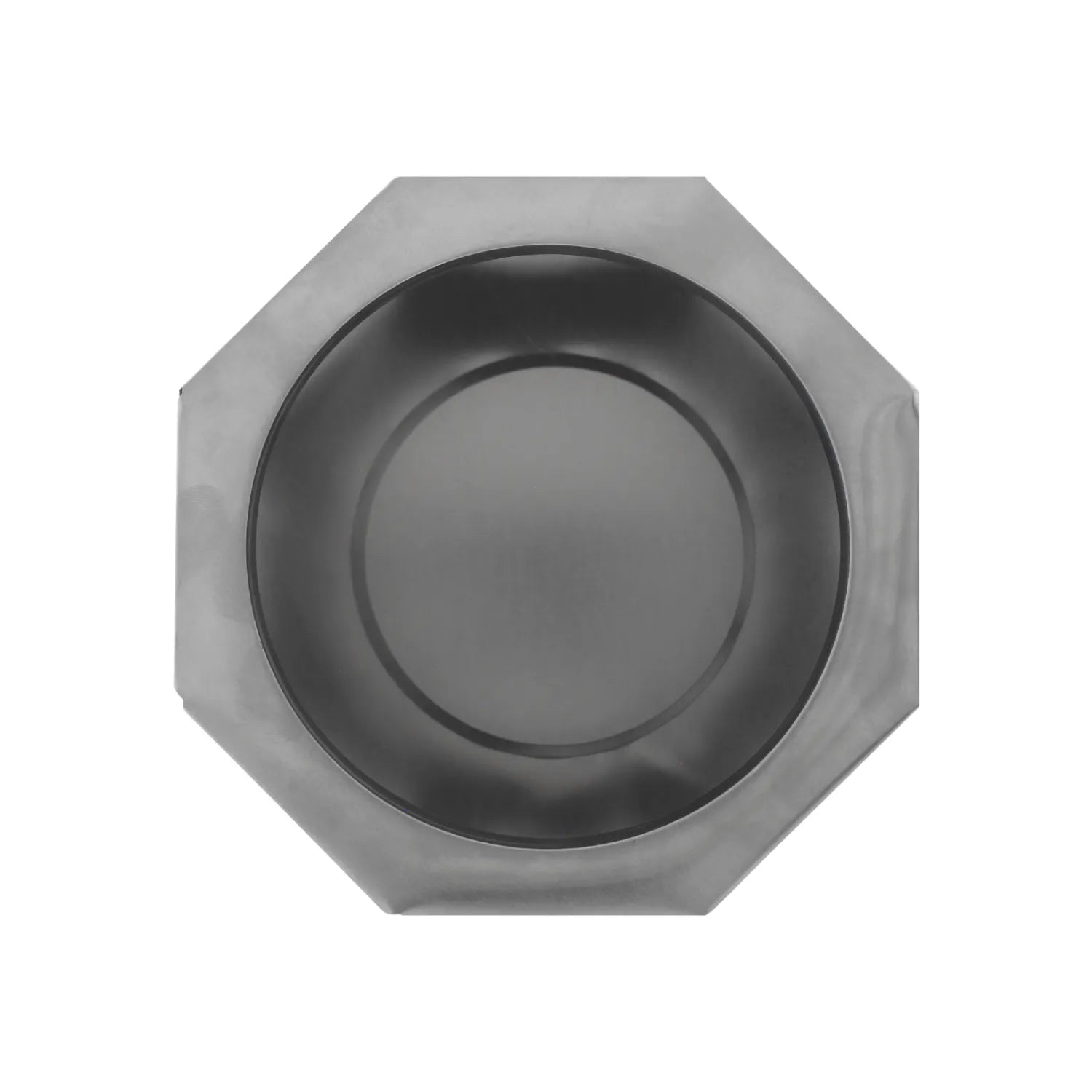 Fogón octogonal de acero gris oscuro para exterior y jardín resistente al calor