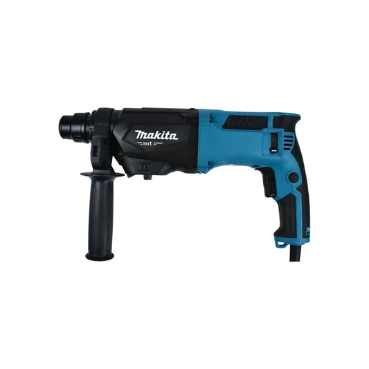 Martillo Rotativo Combinado SDS Plus.,Modelo: M8701B.,Potencia: 800 W,Especificaciones eléctricas: 120 V - 6.2 A - 50/60 Hz,Capacidades en concreto: 26 mm (1 pulg).,Corona perforadora: 68 mm (2-11/16 pulg).,Centro broca diamante (tipo seco): 80 mm(3-1/8 pulg).,Acero: 13 mm (1/2 pulg).,Madera: 32 mm (1 1/4 pulg).,Velocidad sin carga(RPM): 0-1,200,Golpes por minuto(BPM): 0-4,500,Peso neto: 2.7 kg,Clase de seguridad: II.,Doble aislamiento.,Velocidad variable.,Reversible.,Mango de fácil agarre ergonómicamente d