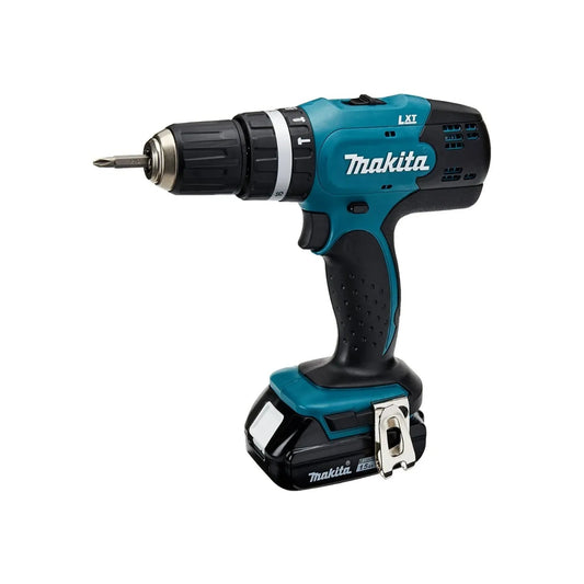 Taladro atornillador inalámbrico Makita 18V LXT teal con broca Phillips