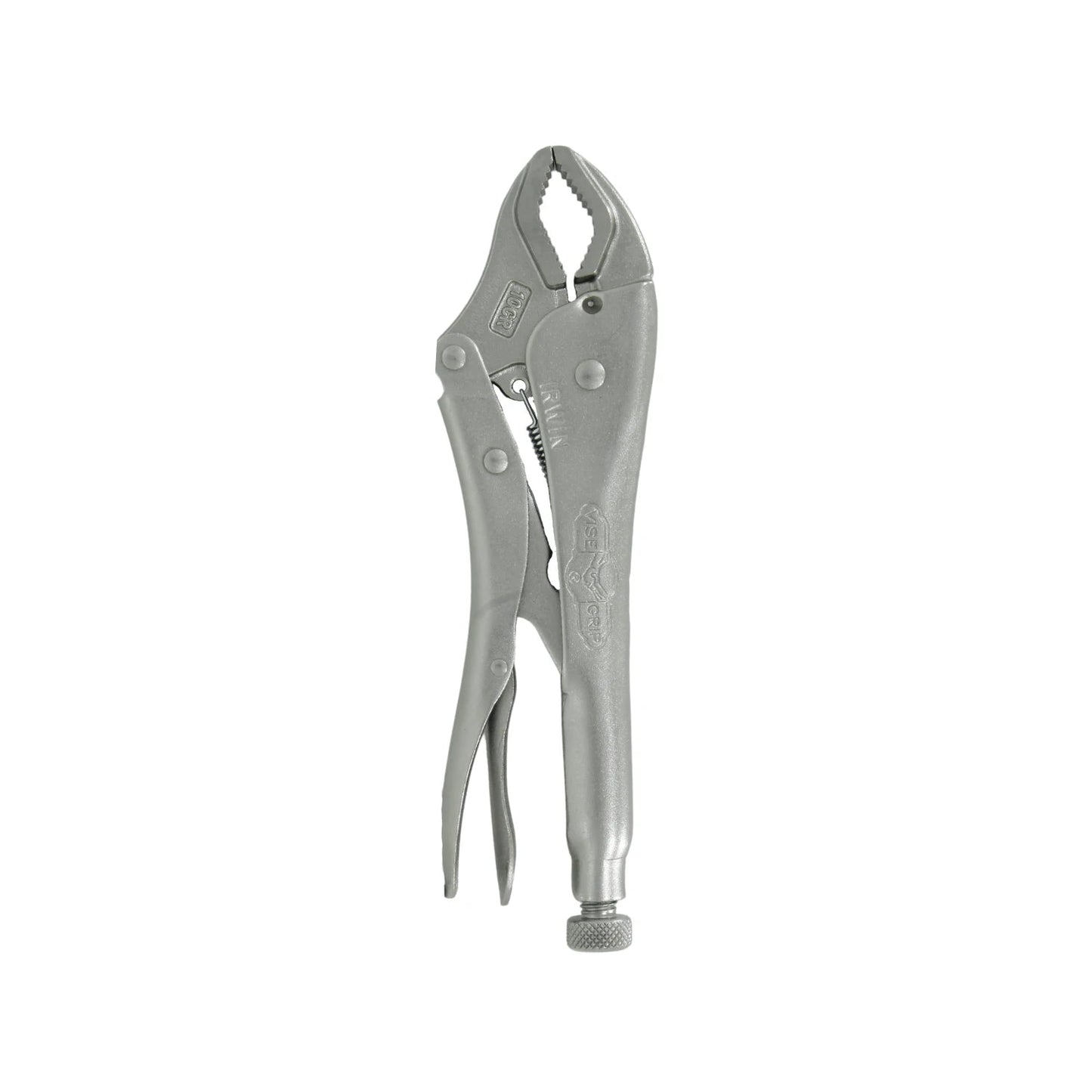 Pinza de presión Irwin Vise-Grip 10CR con mandíbula curva de 10 pulgadas, herramienta de agarre resistente.
