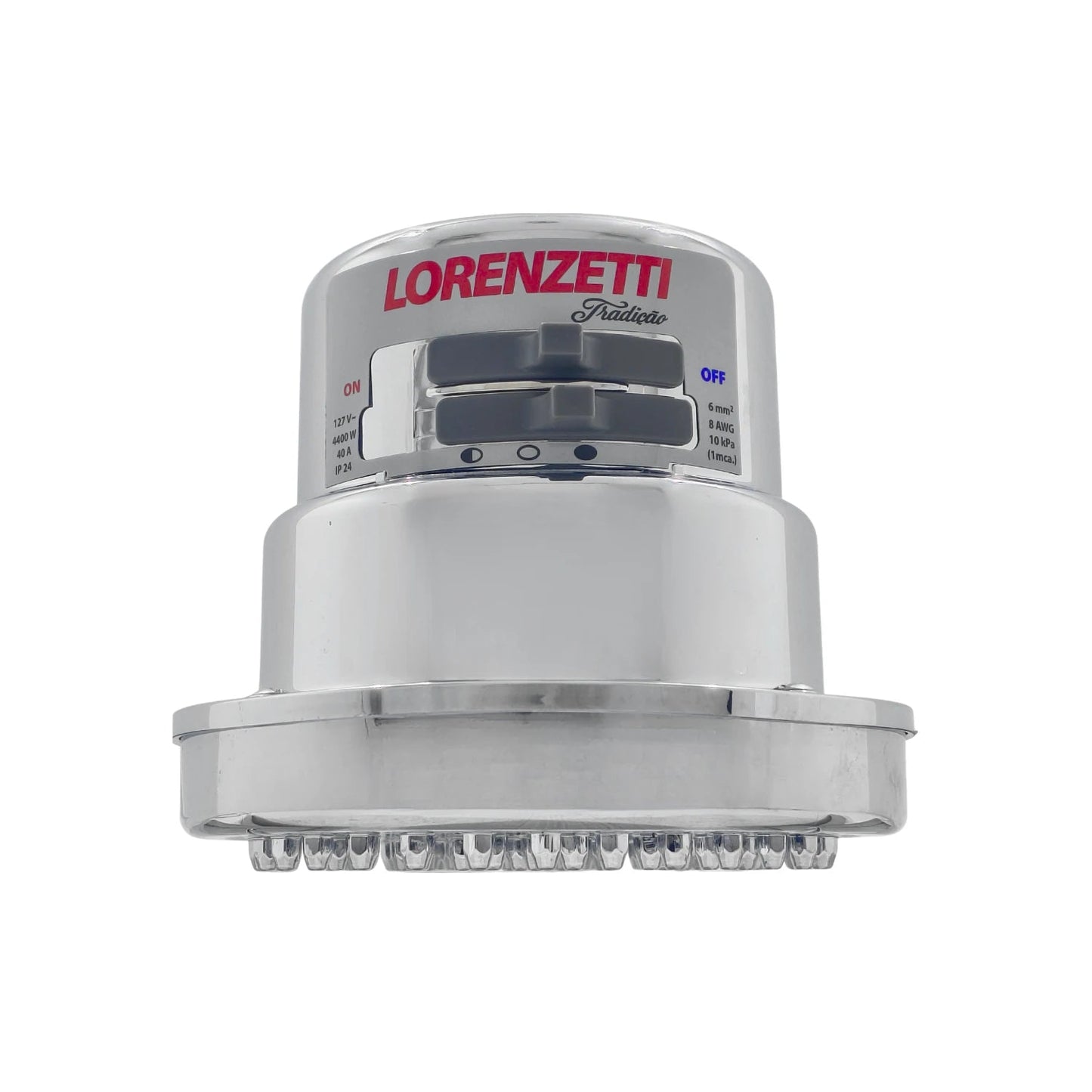 Regadera eléctrica Lorenzetti Tradição 4 temperaturas cromada 127V