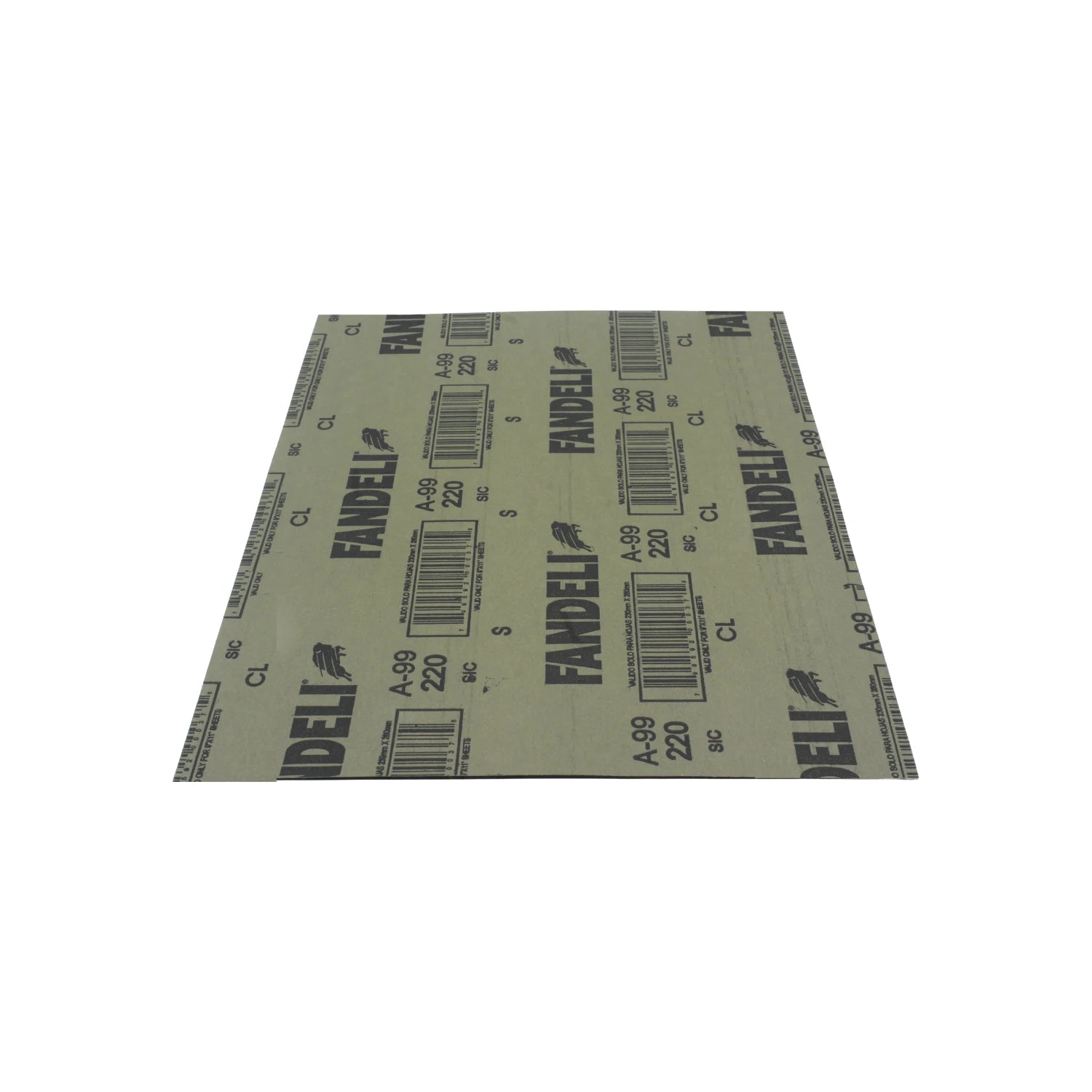 Hoja de lija de agua Fandeli A-99, grano 220 SiC para lijado de precisión en seco o húmedo