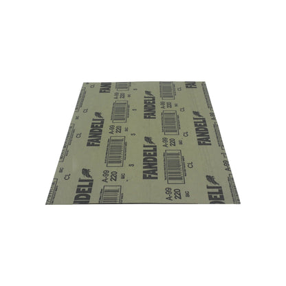 Hoja de lija de agua Fandeli A-99, grano 220 SiC para lijado de precisión en seco o húmedo