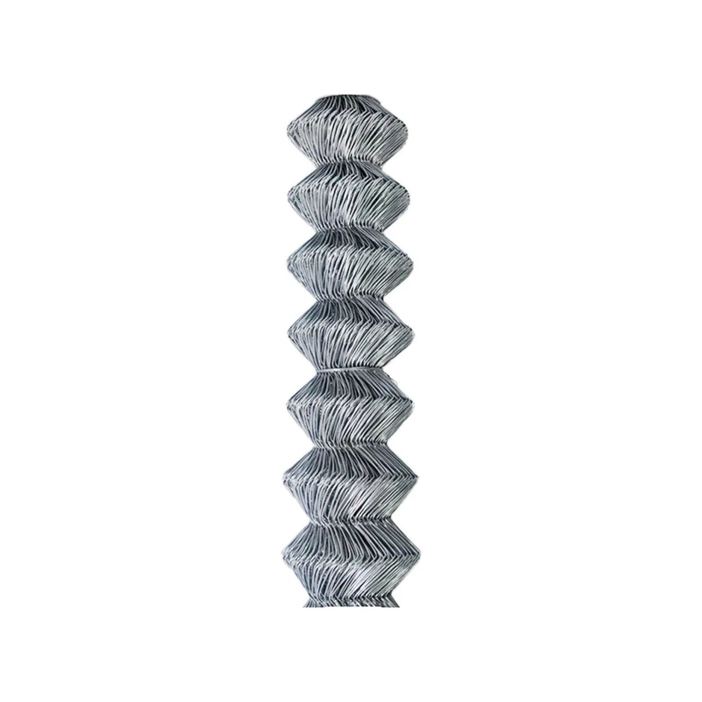 Malla ciclónica de alambre galvanizado en rollo para cercas perimetrales y seguridad