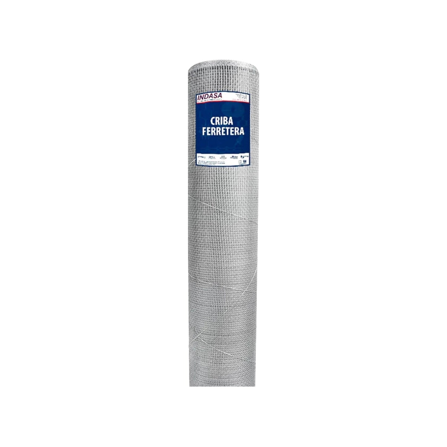 Rollo de tela arenera Indasa, malla metálica galvanizada para criba de ferretería, color plata
