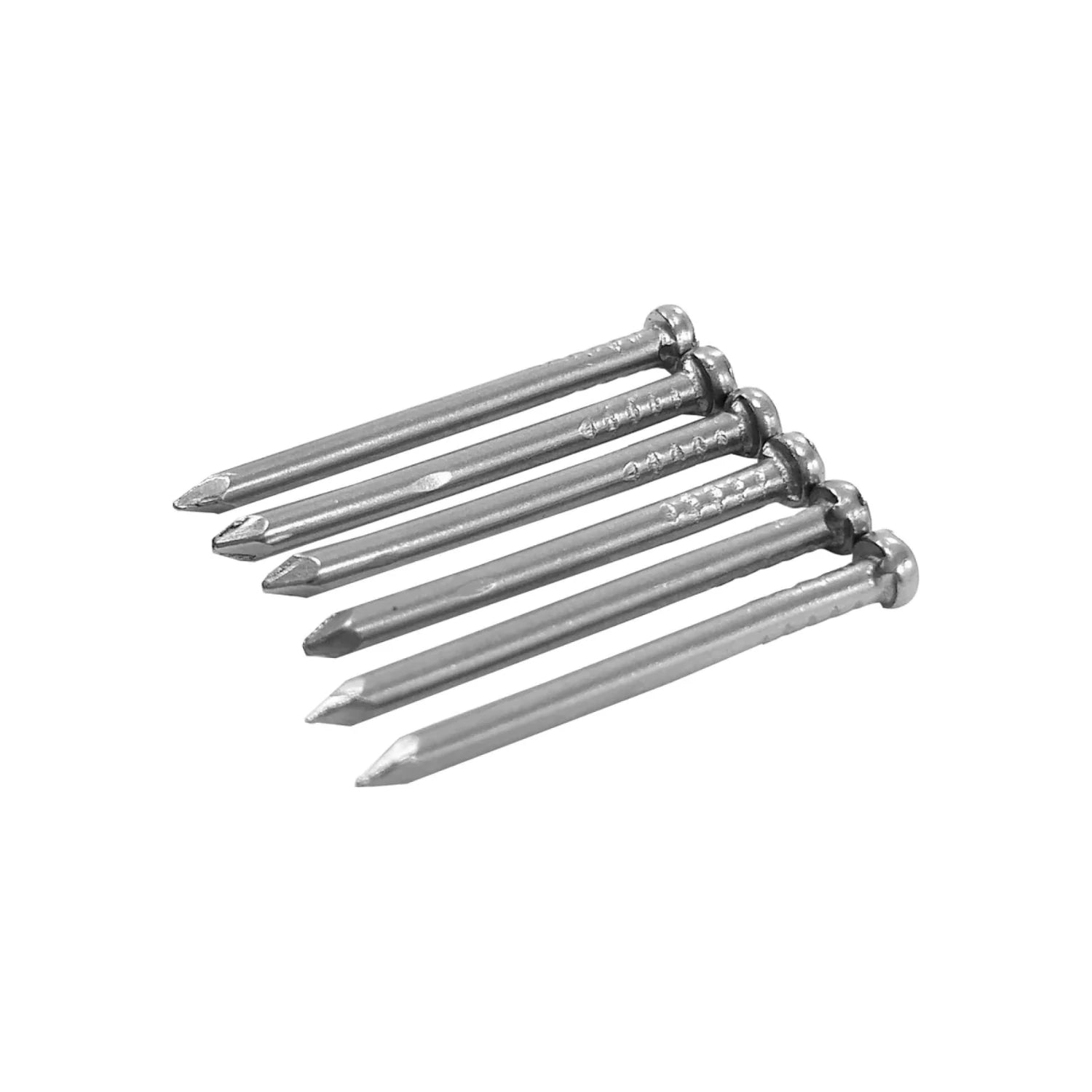 Clavos de acero para madera de 1 pulgada, con punta cónica y cabeza plana, para carpintería y construcción