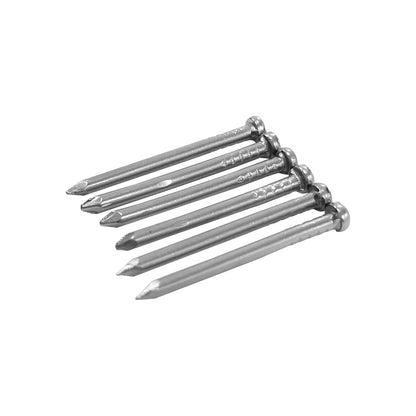 Clavos de acero para madera de 1 pulgada, con punta cónica y cabeza plana, para carpintería y construcción