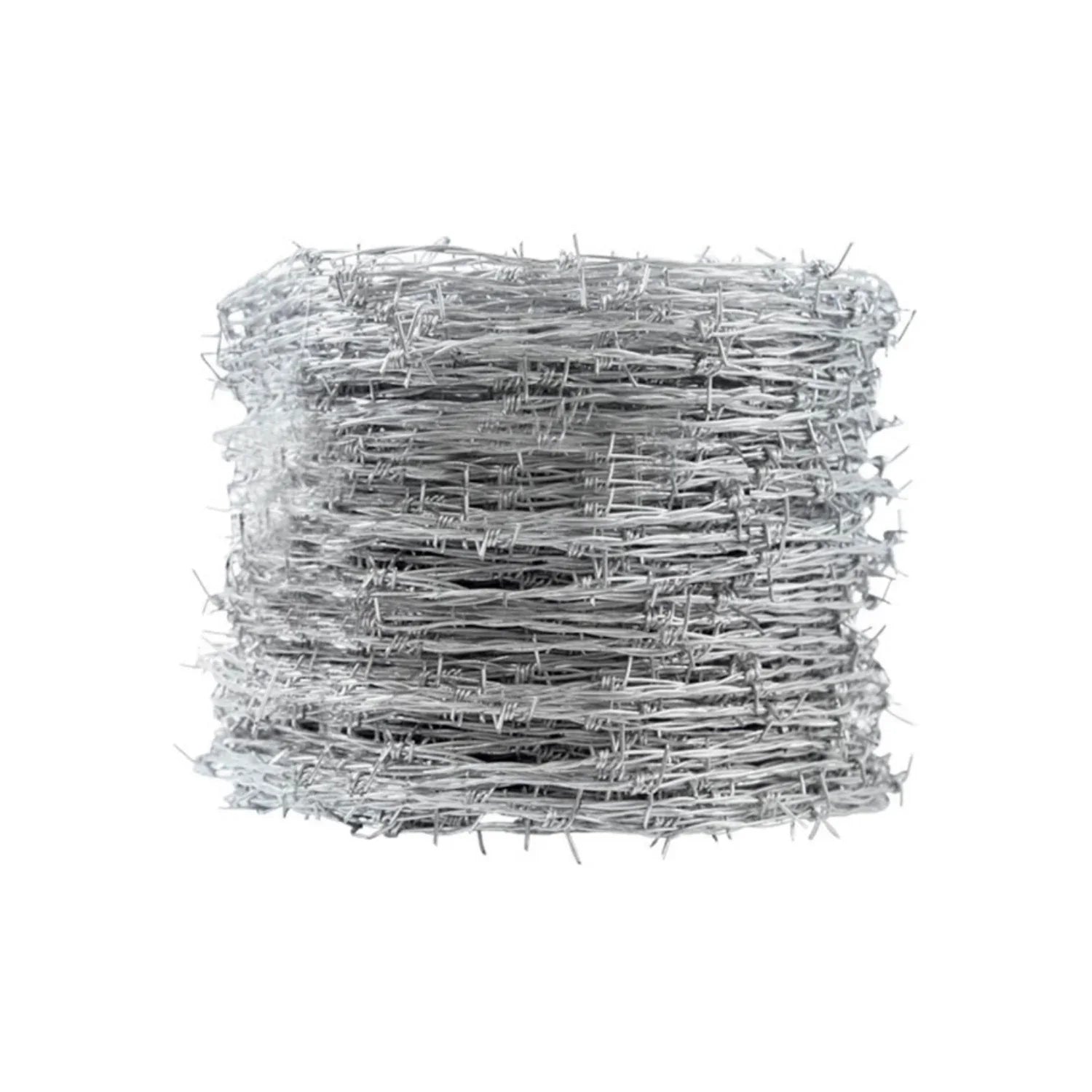 Fabricado de acero.,Cuenta con 2 alambres centrales galvanizados.,Alambre de triple enrollado con 4 puntas de corte diagonal.,Rollo de 300 metros.,Con agarraderas.