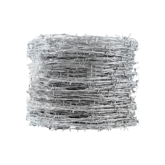 Fabricado de   acero.,Cuenta con 2 alambres centrales galvanizados.,Alambre de triple enrollado con 4 puntas de corte diagonal.,Rollo de 360 metros.,Con agarraderas.
