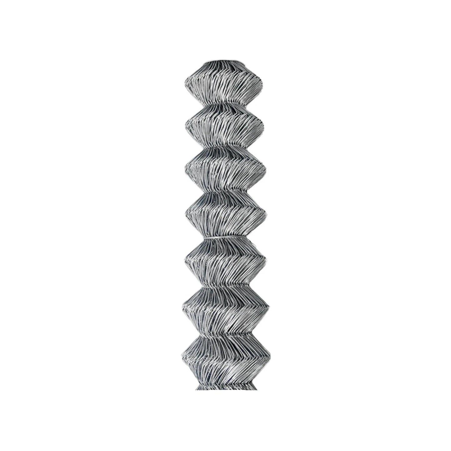 Malla ciclónica de alambre galvanizado calibre 12.5, en rollo comprimido para cercas de seguridad