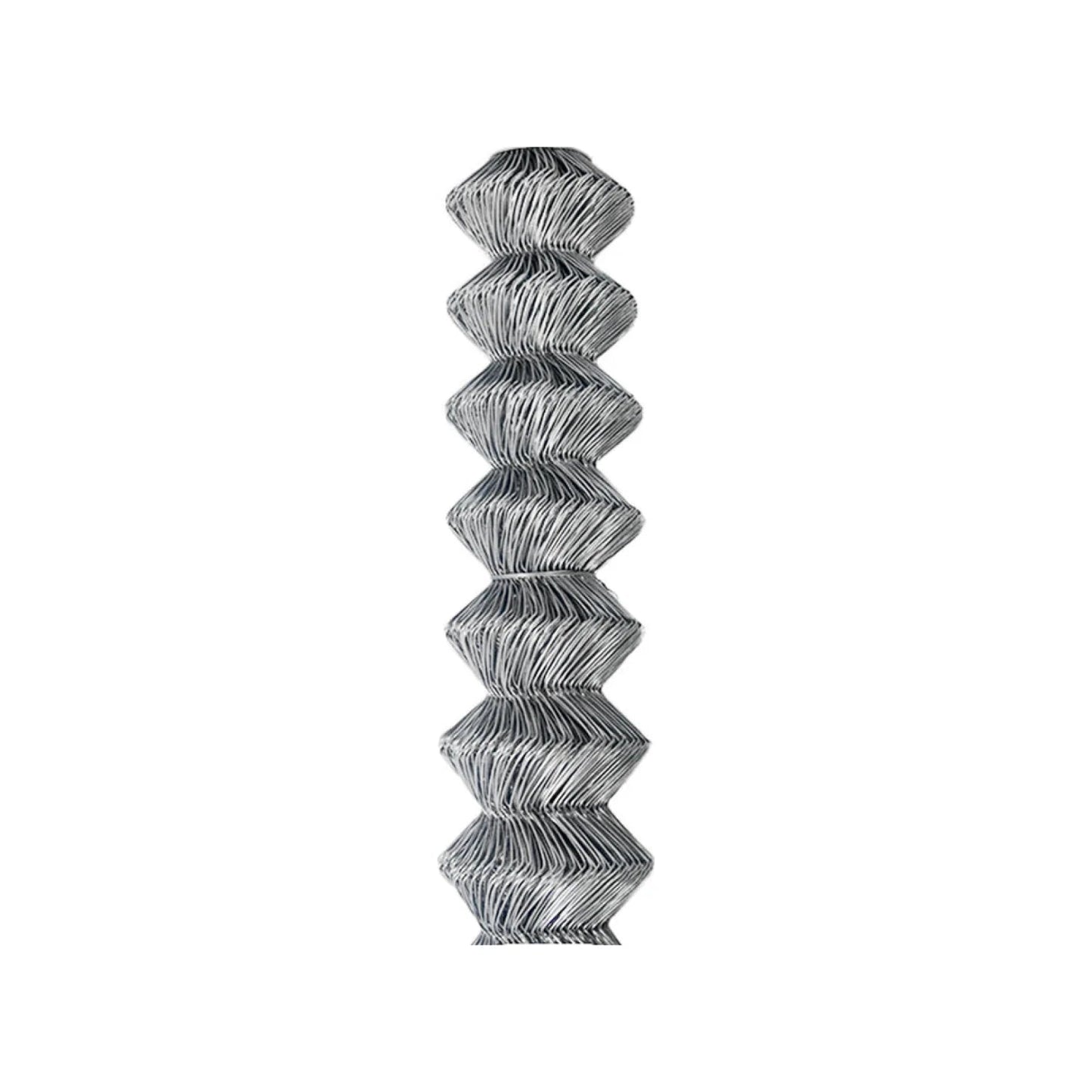 Rollo de malla ciclónica galvanizada calibre 13 para cercos de seguridad, 1.25m x 20m
