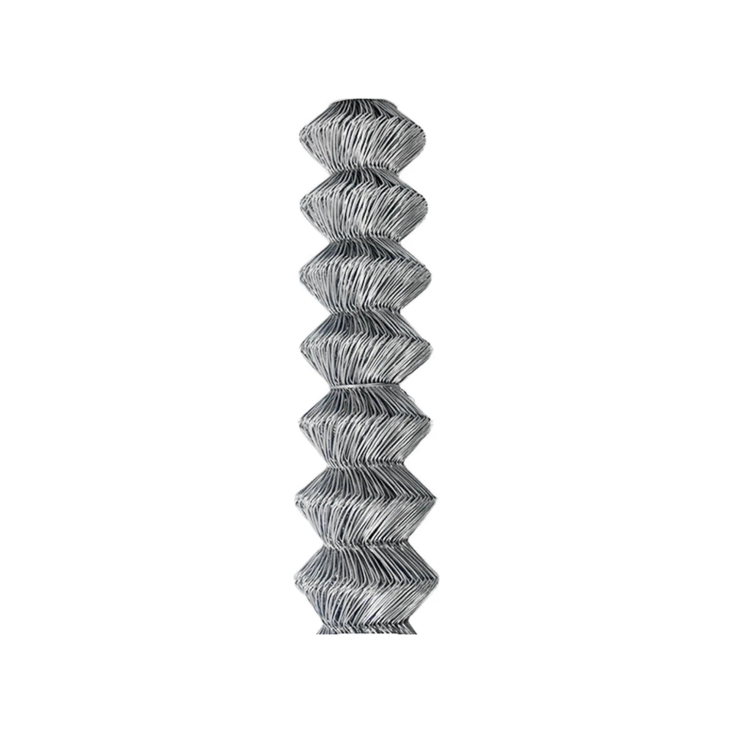 Rollo de malla ciclónica galvanizada calibre 13 para cercos de seguridad, 1.25m x 20m