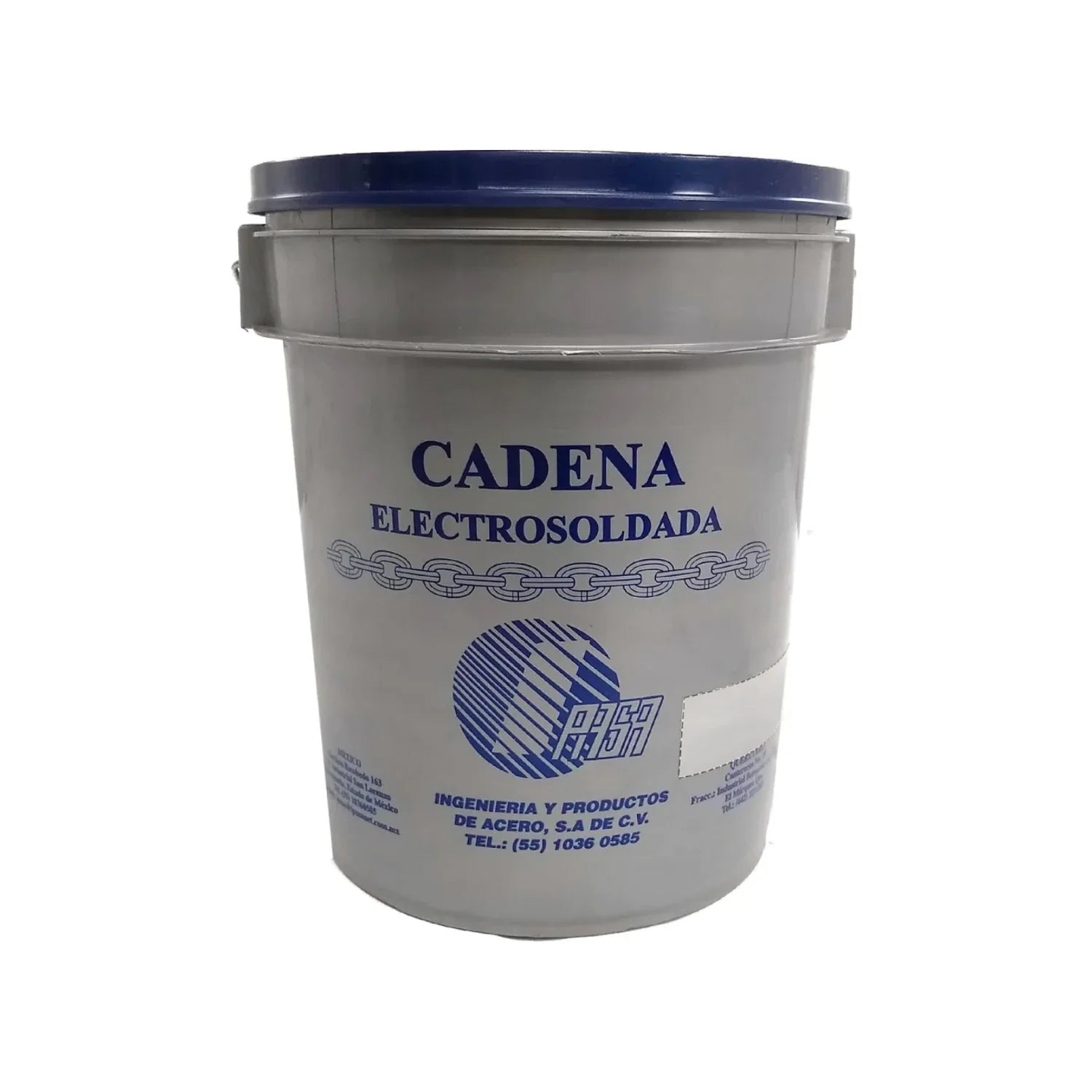 Cadena eslabón galvanizada.,Cadena electro soldada grado 30,Cumple estándares ante la resistencia a la ruptura y la torsión.,Cadena por cubeta de 25 kg medida 1/4