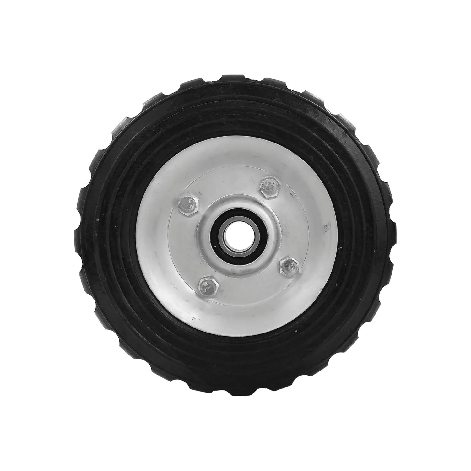 Rueda hule de 7", Para diablo., Cuenta con 2 baleros.