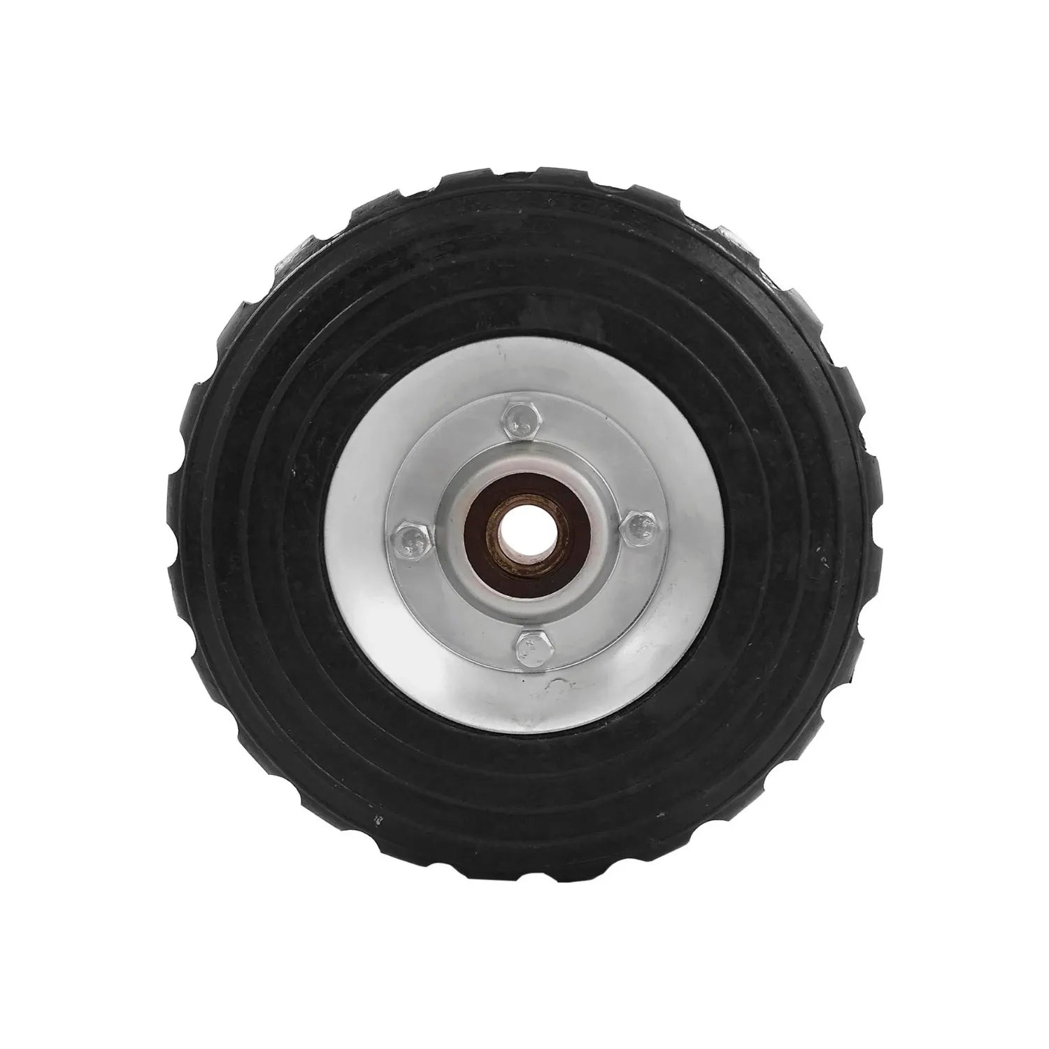 Rueda hule de 8", Para diablo., Cuenta con 2 baleros.