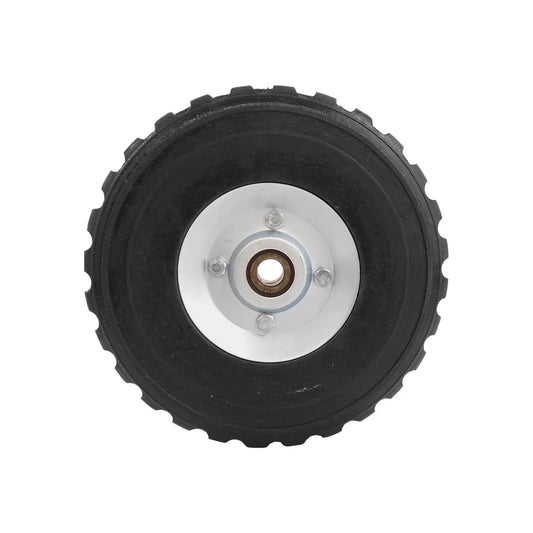 Rueda hule de 9",Para diablo.,Cuenta con 2 baleros.