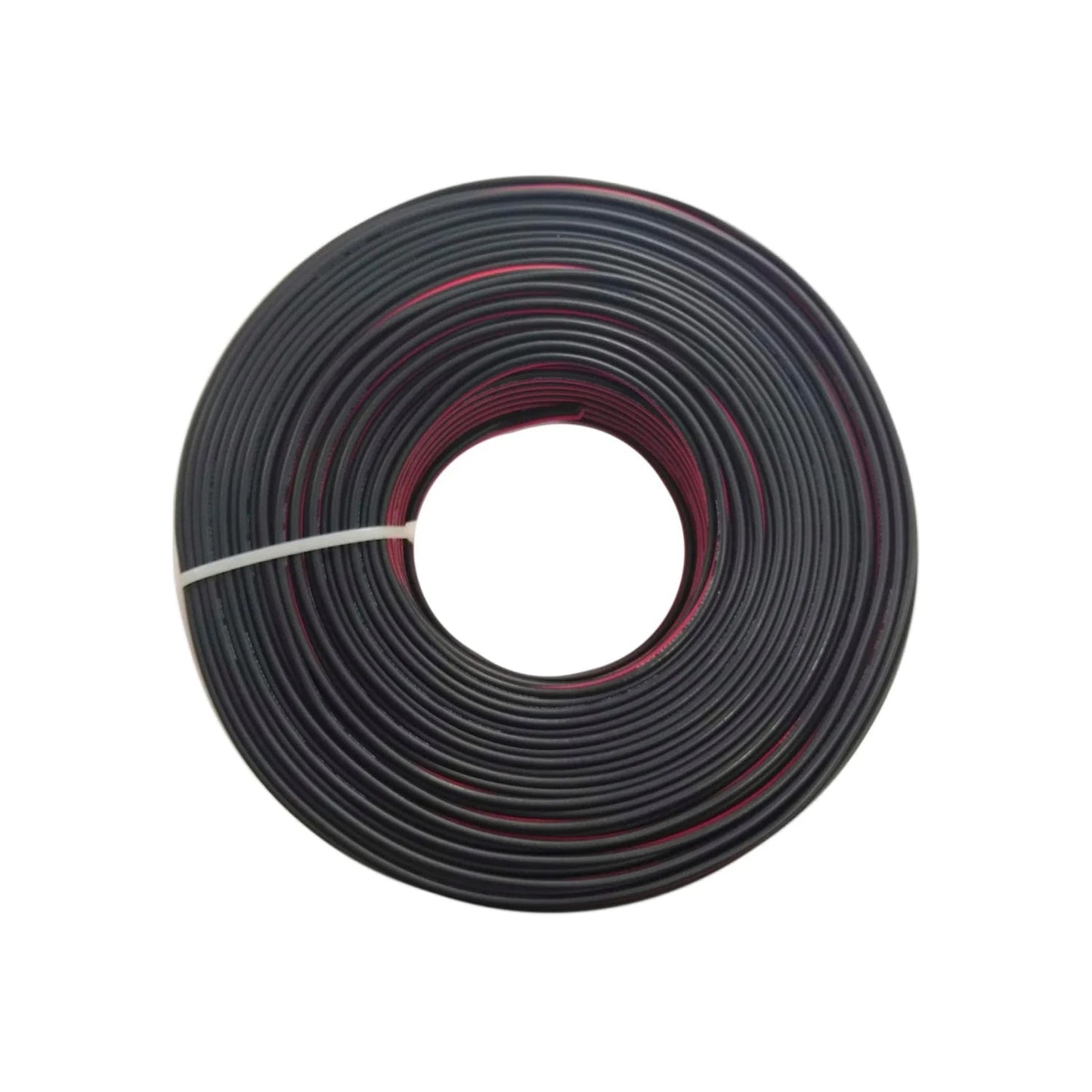 Cable dúplex bicolor negro y rojo en rollo para conexiones eléctricas
