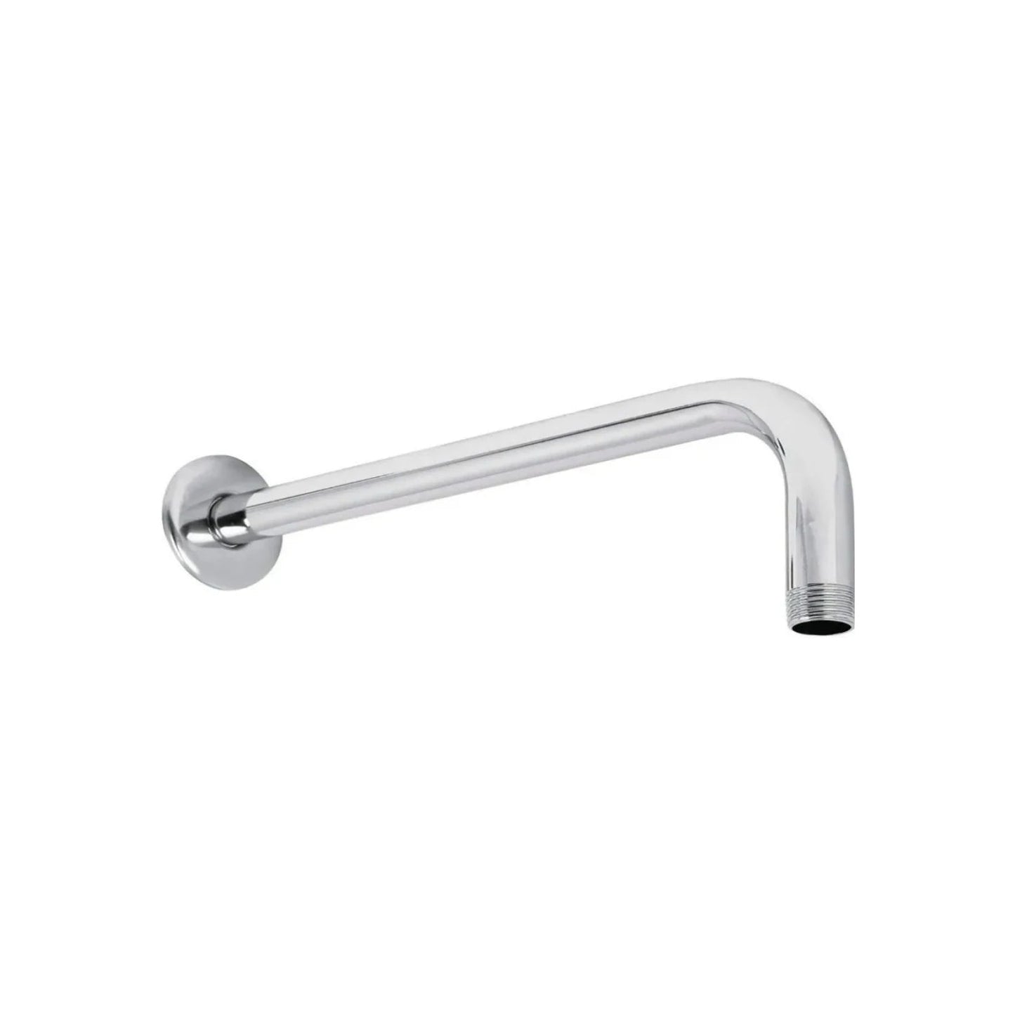 Brazo de regadera cromado para ducha de baño, extensión de 40 cm, acabado brillante, accesorio de plomería
