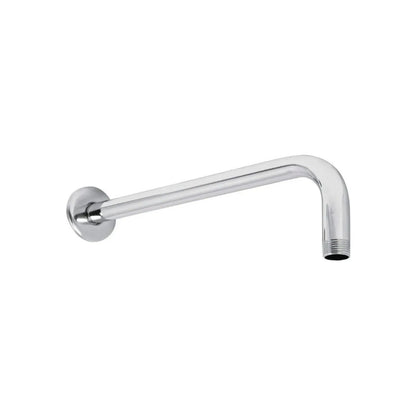 Brazo de regadera cromado para ducha de baño, extensión de 40 cm, acabado brillante, accesorio de plomería