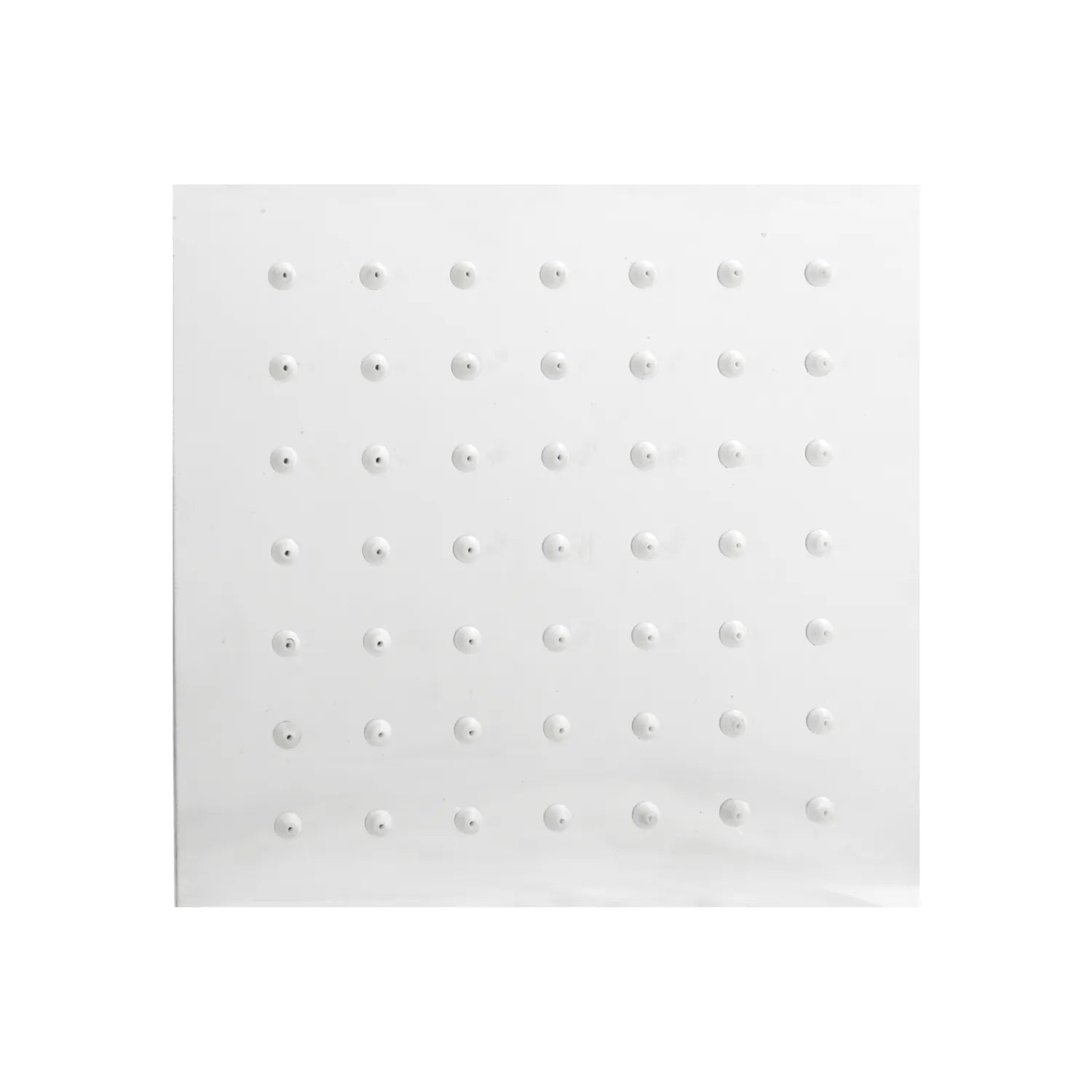 Regadera cuadrada de acero inoxidable cromada con boquillas de silicona para ducha tipo lluvia