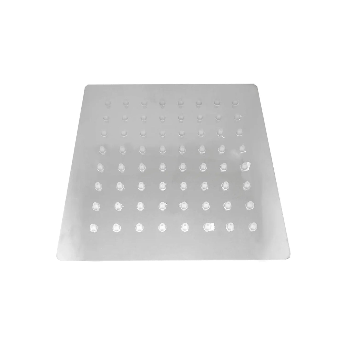 Regadera cuadrada 6 pulgadas acero inoxidable con boquillas antical para baño