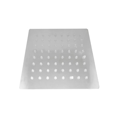 Regadera cuadrada 6 pulgadas acero inoxidable con boquillas antical para baño