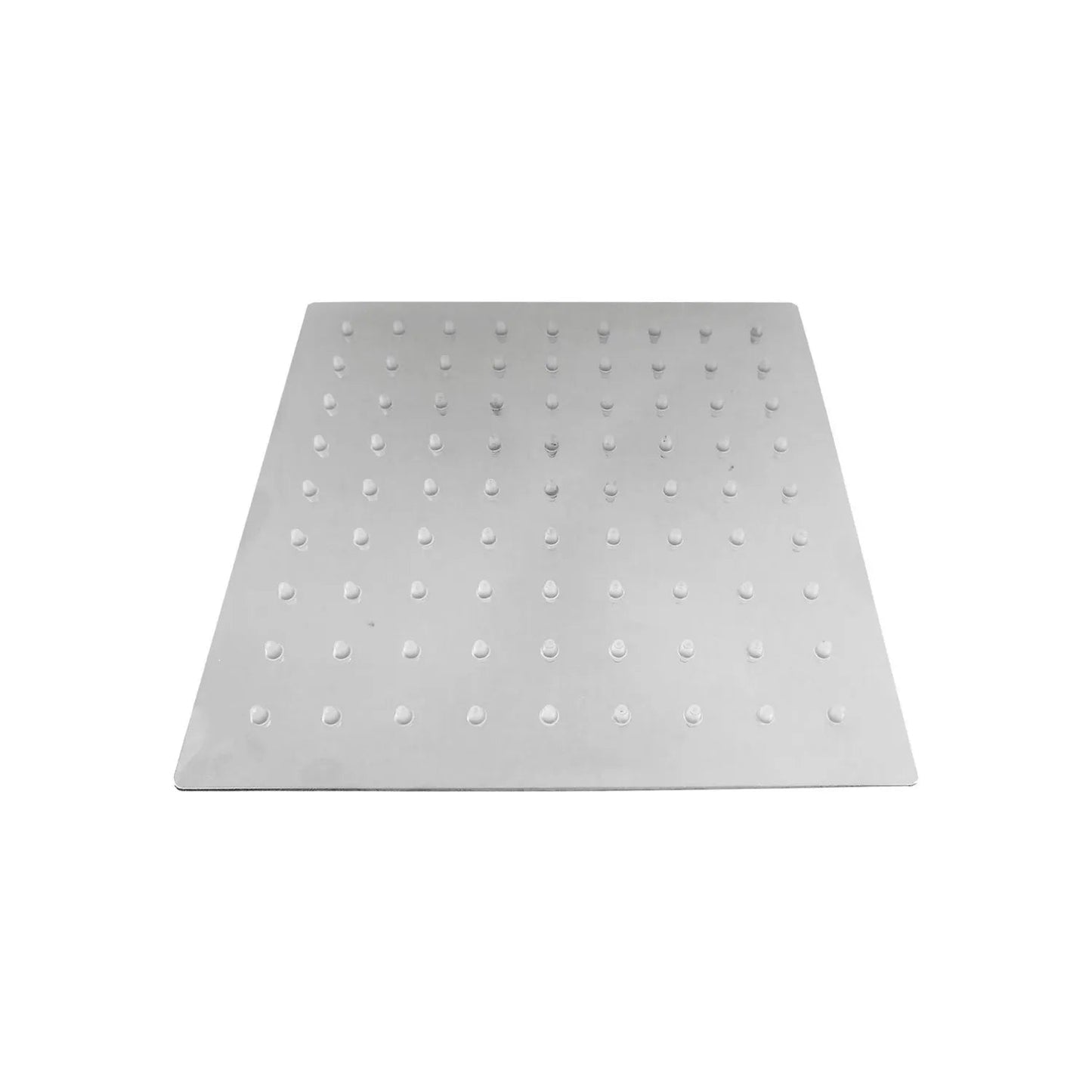 Regadera cuadrada 8 pulgadas de acero inoxidable, diseño plano con boquillas antical para ducha de baño.