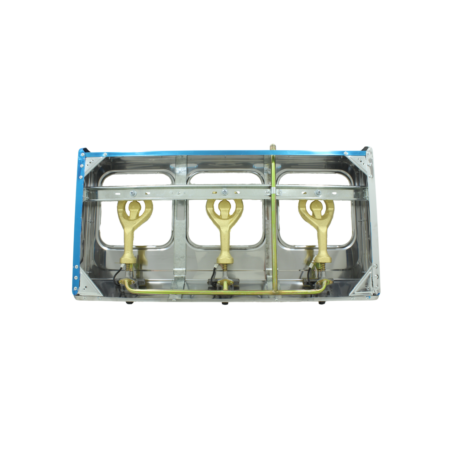 Estufa 3 quemadores cubierta acero inoxidable Ecocina QH-A3