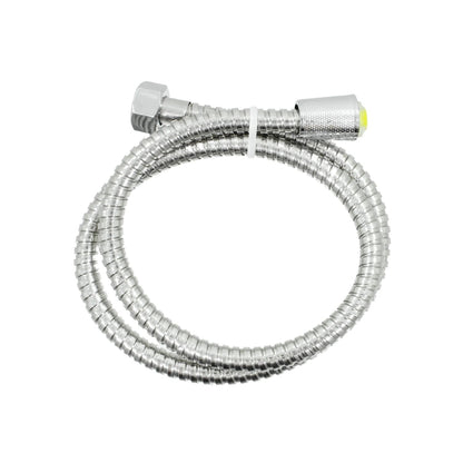 Manguera flexible metálica cromada para regadera de baño 1 metro