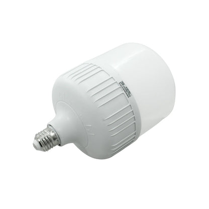 Lámpara LED recargable de emergencia tipo bulbo 28W, luz blanca, ideal para cortes de energía.