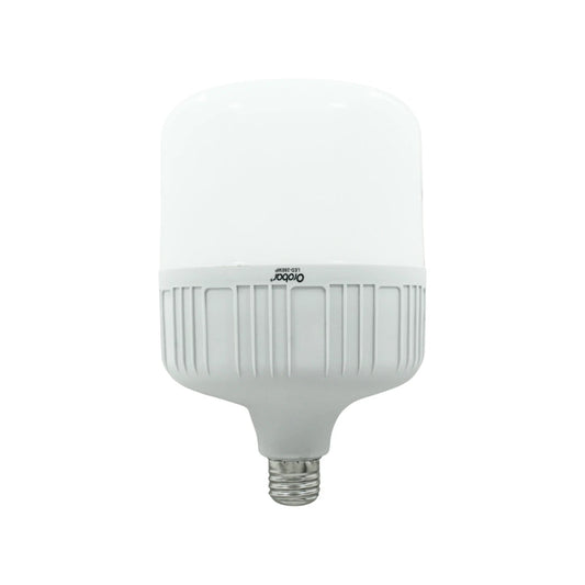 Lámpara LED Orobar 28W de emergencia, tipo bulbo blanco con rosca estándar.