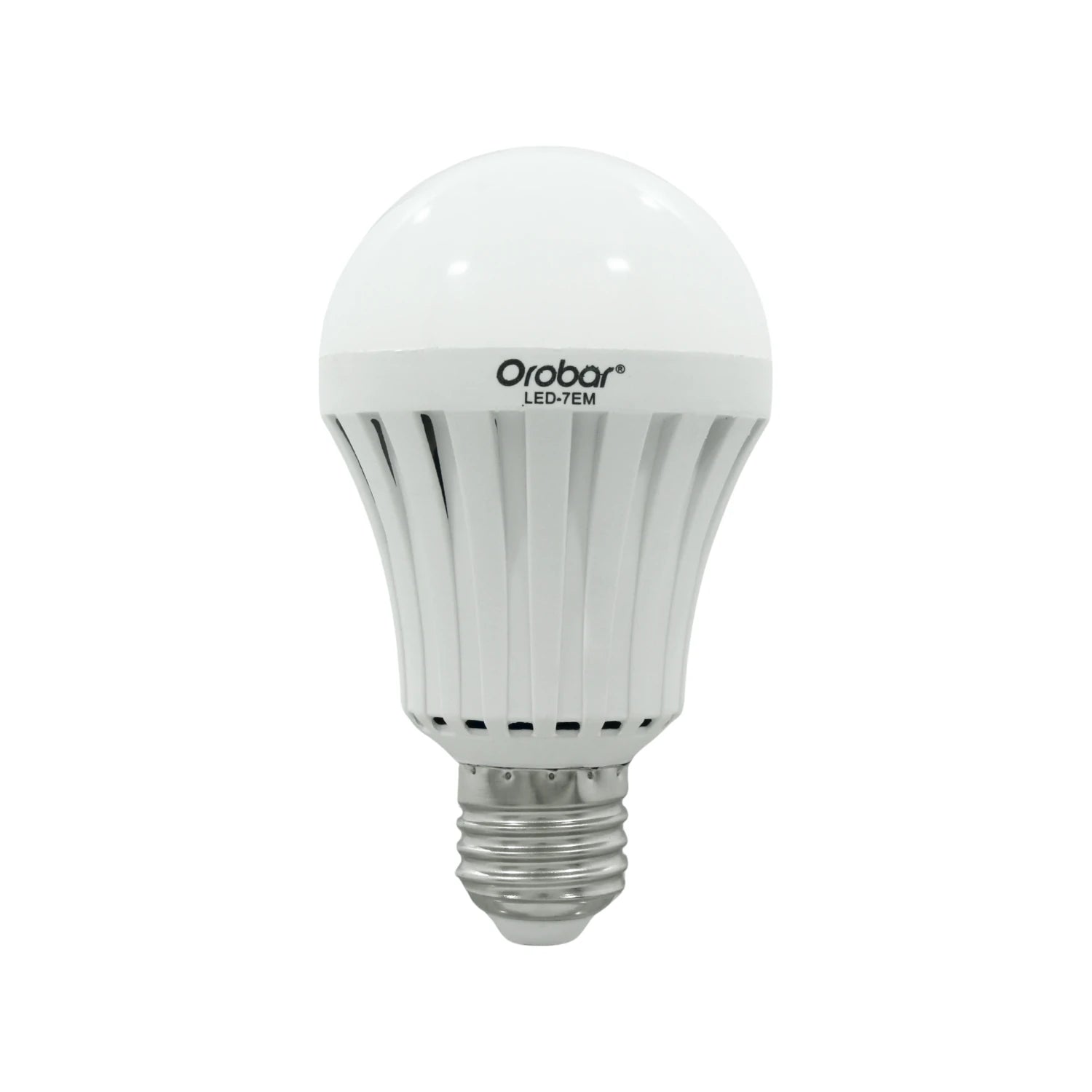 Foco LED tipo bulbo Orobar blanco 7W recargable de emergencia