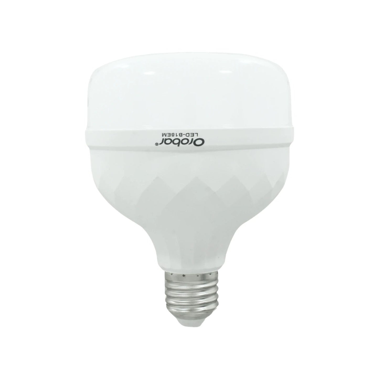 Foco bulbo LED Orobar LED-B18EM blanco de 18W, luz de emergencia, diseño tipo domo con base facetada