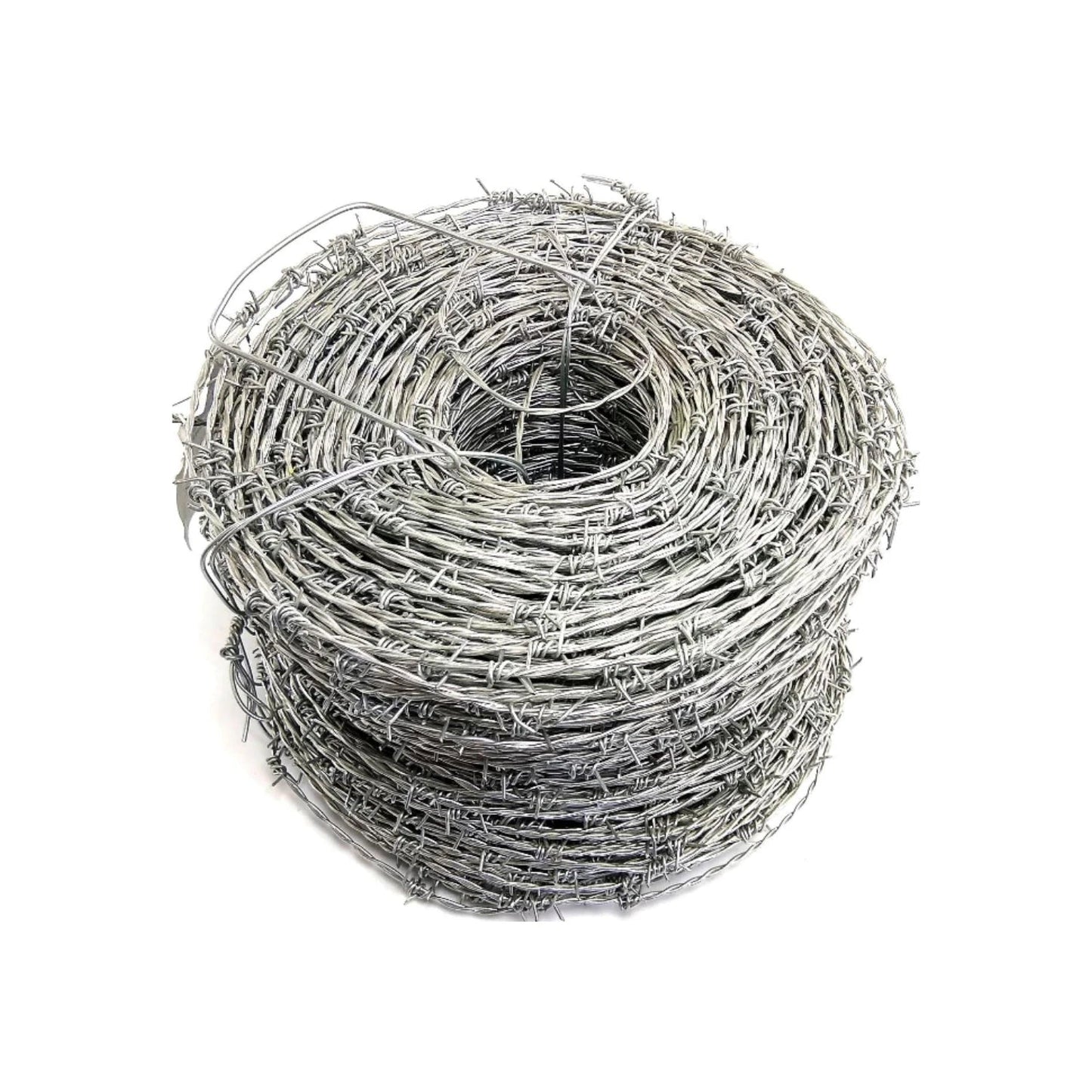 Rollo de alambre de púas calibre 15.5 de 360 metros para cercas de seguridad y ganadería
