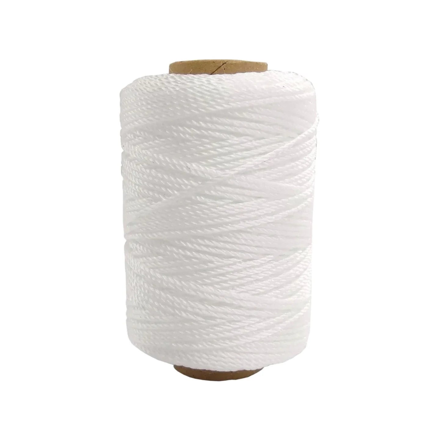 Hilo nylon blanco para albañil, carrete chico de cuerda trenzada resistente