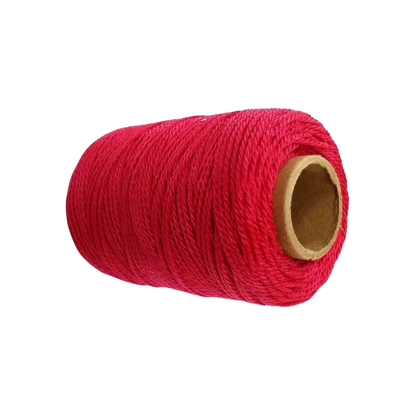 Carrete grande de hilo nylon rojo para albañil, cuerda resistente para trazos y mediciones
