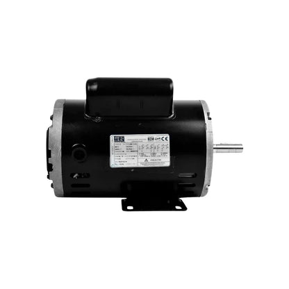 Motor eléctrico WEG 2 HP, 4 polos, monofásico, negro, para compresores, ventiladores y maquinaria industrial