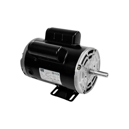Motor eléctrico Weg negro 2 HP 4 polos con capacitores para aplicaciones industriales, eje metálico visible