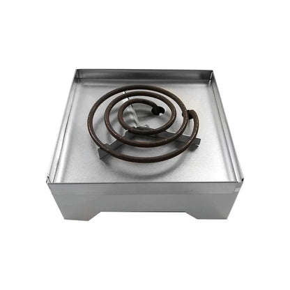 Cuerpo de aluminio.,Parrilla eléctrica.,Parrilla cuadrada.,Parrilla económica de un solo quemador.