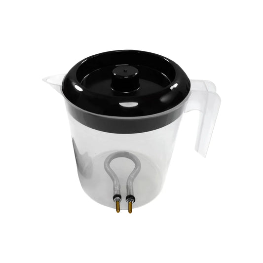 Capacidad de 1 litro.,Jarra de plastico de alta pureza.,Potencia nominal 500 W - 127 V,Jarra eléctrica de plástico.