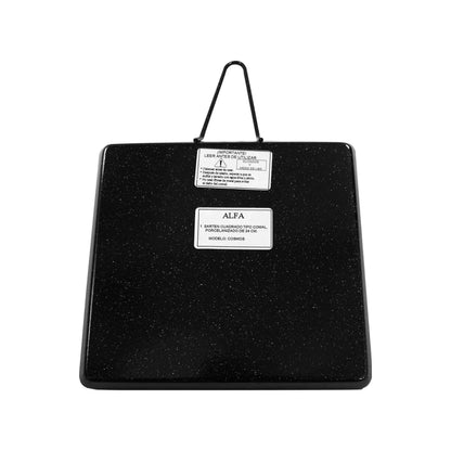 Comal cuadrado acero porcelanizado chico Alfa 2025006