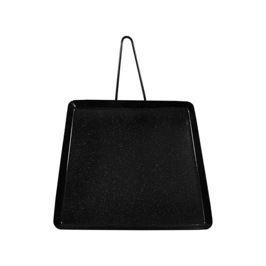 Modelo cosmos.,Comal chico cuadrado meteado.,Acero porcelanizado.,Sarten tipo comal de 24 cm de diámetro.,No usar fibras de metal para evitar el daño en el comal.
