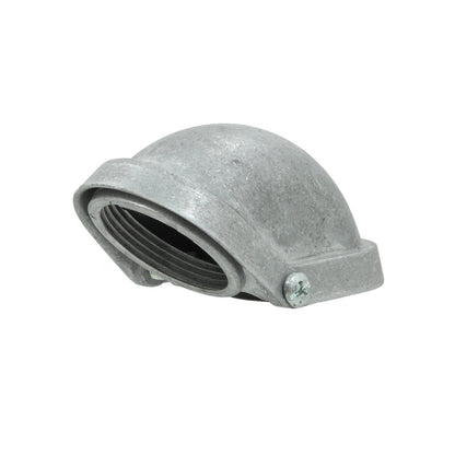 Mufa eléctrica 1 1/4" roscada, tipo LB, de aluminio gris para sistemas de conductos