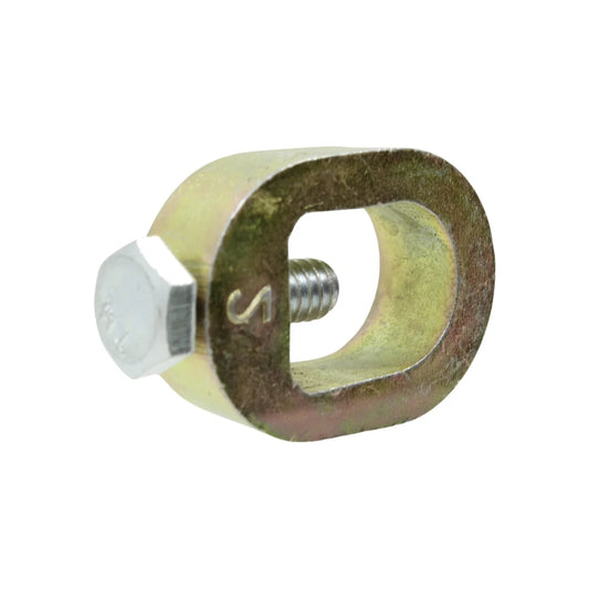 Conector de Varilla de bronce.,Para la unión firme entre la Varilla y el cableado de la instalación del medidor.,Para Varillas de ½" y 5/8",Incluye tornillo de ajuste con cabeza hexagonal.